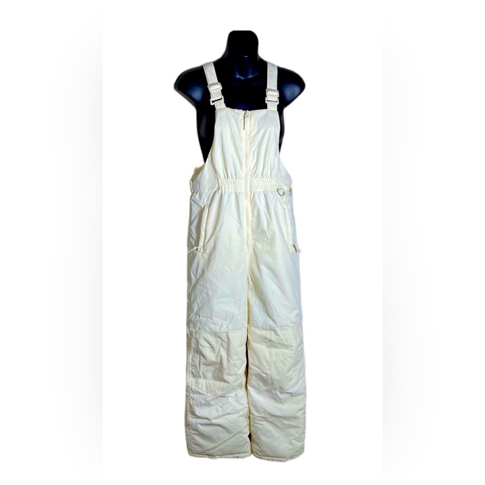 Amazon essentials kids snow bib new off white yellowish X-Large unisex